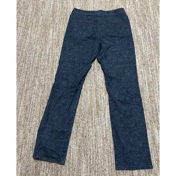 Women's LEE Classic Fit Size 14 Jeans Blue Fashion Print - Picture 1 of 7